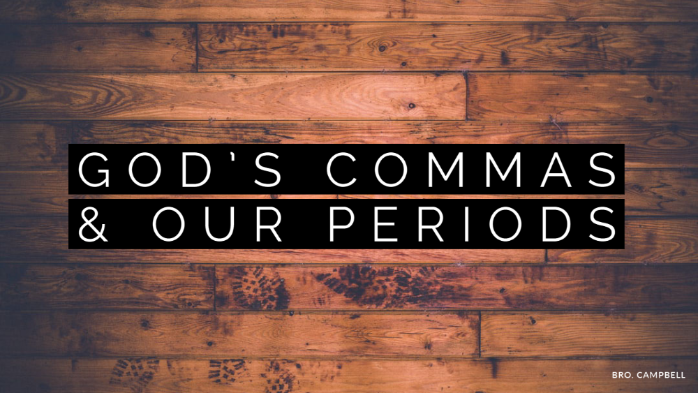 God's Commas & Our Periods Image