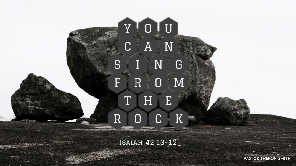 You Can Sing From The Rock Image